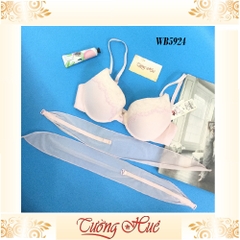 SALE SALE SALE - Áo lót nữ Wacoal WB 5924 áo ngực trơn phối ren thêu có dây buộc cổ.