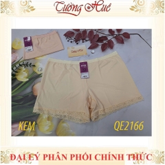Quần Đùi Mặc Váy annie 2166 Ngắn Thun Lạnh Viền Phối Ren
