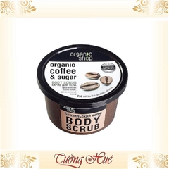 Tẩy Da Chết Cà Phê & Đường Body Scrub Organic Shop Coffee & Sugar - 250ml.