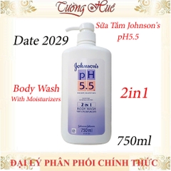Sữa Tắm Johnson's Adult pH5.5 Body Wash Cho Người Lớn - 750ml (Có lựa chọn)