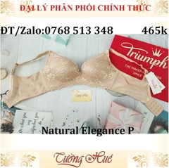 Áo lót nữ Triumph Natural Elegance P ren thêu hoa, không gọng mút mỏng.