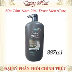 Sữa Tắm Cho Nam 2in1 Dove Men+Care Body + Face Wash 887ml