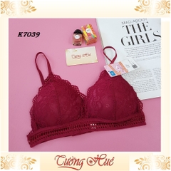 Áo bra Xianmeiqi K7039 ren cúp tam giác.