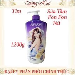 Sữa Tắm Nữ Pon Pon Đài Loan Nhiều Mùi - 1200g