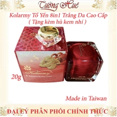 Kem Dưỡng Trắng Da Cao Cấp Kolarmy Tổ Yến 8in1 - 20g ( Tặng kèm hủ kem nhí )