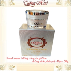 Kem Cessna dưỡng trắng da, giữ ẩm, chống nhăn, chảy xệ - Bạc - 30g