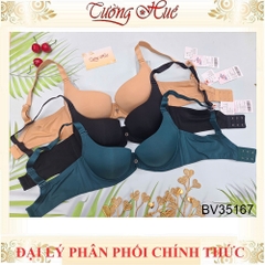 Áo lót nữ Bon Bon BV35167 áo ngực trơn mút mỏng vừa, lưng bảng to.