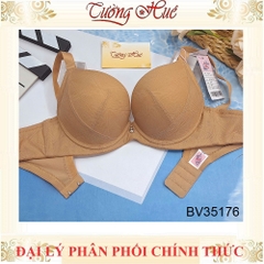 Áo Lót Nữ Bonbon BV35176 Có Gọng Cúp 3/4 Mút 2cm Đính Hạt Ren Họa Tiết Bản Lưng Vừa 2 Móc Cài