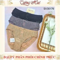 Quần Lót Nữ Bonbon SV35176 Lưng Vừa Dệt Hoa Văn Điểm Xuyến Nơ