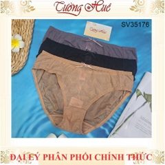 Quần Lót Nữ Bonbon SV35176 Lưng Vừa Dệt Hoa Văn Điểm Xuyến Nơ