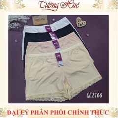 Quần Đùi Mặc Váy annie 2166 Ngắn Thun Lạnh Viền Phối Ren