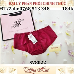 Quần lót nữ Bon Bon SV8022 ren lưới hoa văn không viền may, lưng thấp vừa.