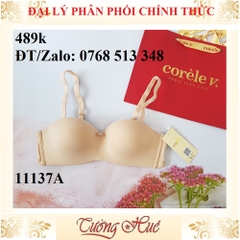Áo lót nữ Corèle V. 11137A nâng ngực cúp ngang, gọng silicone.