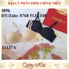 Áo lót nữ Corèle V. 11137A nâng ngực cúp ngang, gọng silicone.