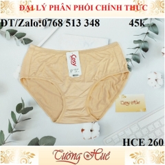 Quần lót nữ Cosy HCE 260 cotton trơn lưng cao.