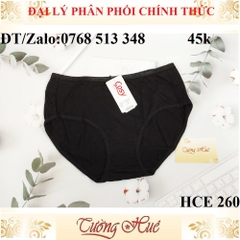 Quần lót nữ Cosy HCE 260 cotton trơn lưng cao.