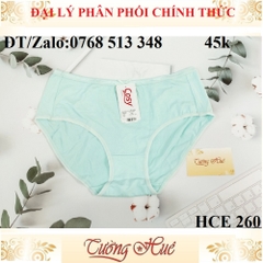 Quần lót nữ Cosy HCE 260 cotton trơn lưng cao.