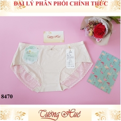 Quần lót nữ Lian Xia 8470 trơn phối lưới chữ freesize MÀU NGẪU NHIÊN.