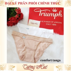 Quần lót nữ Triumph Comfort Tanga quần lót cotton mịn lưng thấp.