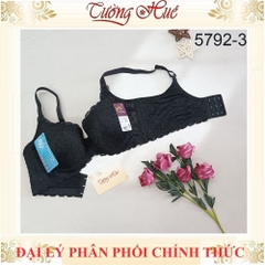 Áo lót nữ Đài Loan Iway 5792-3 Áo lót mút mỏng có gọng phối ren lưng bản to 3 móc cài.