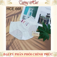 Quần lót nữ Cosy 668 Quần lót nữ lưng cao không viền may chất thun lụa mềm mịn.