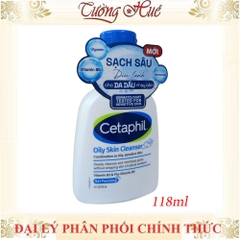 Sữa Rửa Mặt Cetaphil Oily Skin Cleanser Dành Cho Da Dầu và Da Nhạy Cảm 118ml/473ml