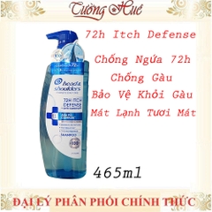 Dầu Gội HEAD & SHOULDERS 72 GIỜ Kiềm Dầu/ Giảm Ngứa Da Đầu Và Làm Sạch Gàu - 460ml