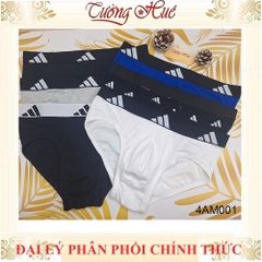 Quần Lót Nam Cotton Adidas 4AM001 Mềm Mịn Thấm Hút KiểuTối Giản (Form Quần lớn, khách nên lùi 2 size)