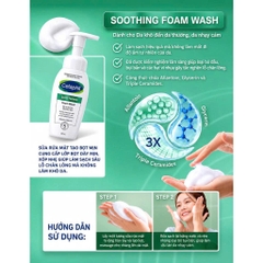 Sữa rửa mặt bọt siêu mềm mịn CETAPHILSOOTHING FOAM WASH 200ML