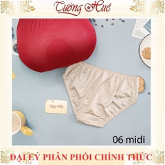 Quần lót nữ Angel 06midi Quần lót lưng cao form nhỏ màu trơn basic.