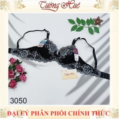 Áo lót nữ Đài Loan Iway 3050 Áo lót nâng ngực có gọng mút đúc dày~3cm phối ren lưới.