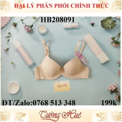 Áo lót nữ Darlin HB208091 mút mỏng trơn.