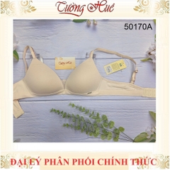 Áo Lót Nữ Corèle 50170A Không Gọng Mút Mỏng Dây Bản Nhỏ 2 Móc Cài