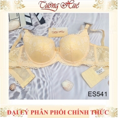 Áo Lót Nữ Escanté ES541 Ren Mút Mỏng Có Gọng lưng Chữ U Bản Lưng Lớn 3 Móc Cài Dây Tùy Chỉnh Tháo Rời