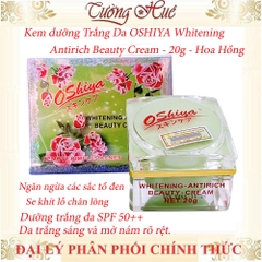 Kem dưỡng Trắng Da OSHIYA Whitening Antirich Beauty Cream - 20g - Hoa Hồng.