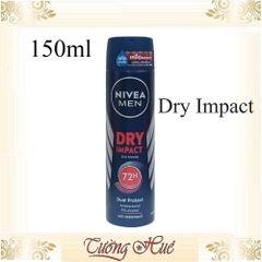 Xịt Khử Mùi Nam Nivea Men 48H Deodorant & Anti-Perspirant Nhiều Mùi - 150ml