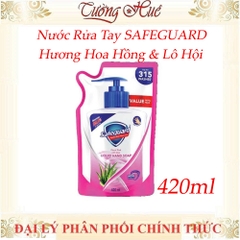 Nước Rửa Tay SAFEGUARD Sạch 99,9% Vi Khuẩn Dịu Nhẹ Cho Da - Túi 420ML