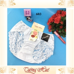 Quần lót nữ Chen 603 quần lót phối ren thêu hoa nguyên mông.
