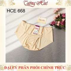 Quần lót nữ Cosy 668 Quần lót nữ lưng cao không viền may chất thun lụa mềm mịn.