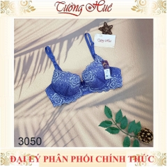 Áo lót nữ Đài Loan Iway 3050 Áo lót nâng ngực có gọng mút đúc dày~3cm phối ren lưới.