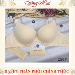 Áo Lót Nữ Escanté ES611 Trơn Có Gọng Mút Dày 4.5cm Cúp 3/4 Bản Lưng Vừa 3 Móc Cài