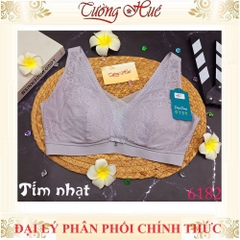 Áo Lót Nữ Ding Dang 6182 Dang Bra Không Gọng Mút Mỏng Bảng Lưng To 3 Móc cài