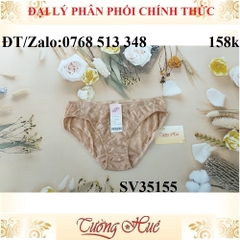 Quần lót nữ Bon Bon SV35155 ren thêu, lưng vừa
