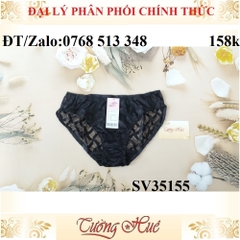 Quần lót nữ Bon Bon SV35155 ren thêu, lưng vừa