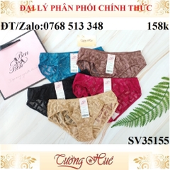 Quần lót nữ Bon Bon SV35155 ren thêu, lưng vừa