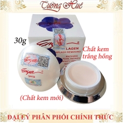 Kem Dưỡng Trắng ENYA Tinh chất Collagen, Ngọc Trai - 30g - Bông tím