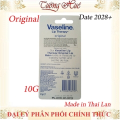 Dưỡng Vaseline Lip Therapy Original Lip Balm Mềm Mịn - 10g ( Dạng Tuýp)