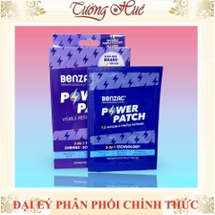 Miếng Dán Mụn Benzac Power Patch Giảm Mụn Nhanh - Hộp x12 miếng