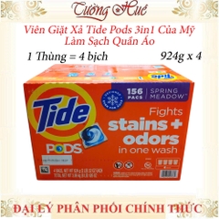 Viên Giặt Xả Tide Pods 3in1 Của Mỹ Làm Sạch Quần Áo - Có Lựa Chọn