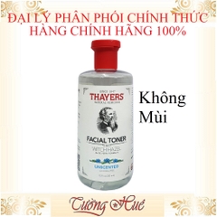 Nước Hoa Hồng THAYERS Witch Hazel Alcohol Free Toner Unscented - 355ml - Không mùi.